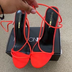 Fashion Nova orange heels
